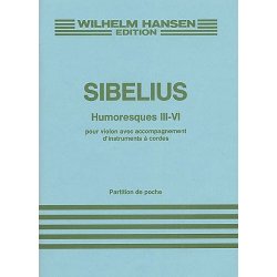 Jean Sibelius: Humoresques Nos III - VI Op.89 (Score)