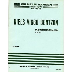 Niels Viggo Bentzon: Concert Etude For Piano Op.48 No.3