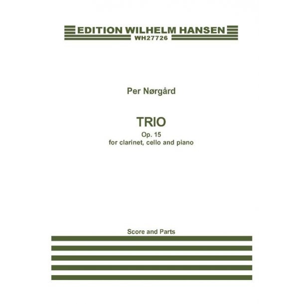 Per Nrgrd: Trio Op.15 (Score And Parts)