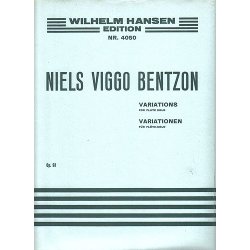 Niels Viggo Bentzon: Variations For Solo Flute Op.93