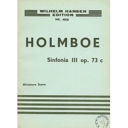 Holmboe: Sinfonia No.3 For Strings (Study Score)