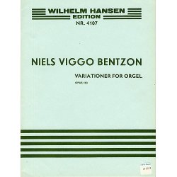 Niels Viggo Bentzon: Variations For Organ Op.103