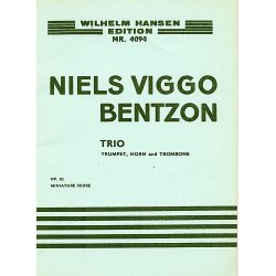 Niels Viggo Bentzon: Brass Trio Op.82 (Score)