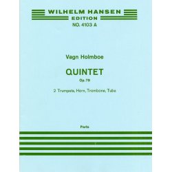 Vagn Holmboe: Brass Quintet Op.79 (Score)