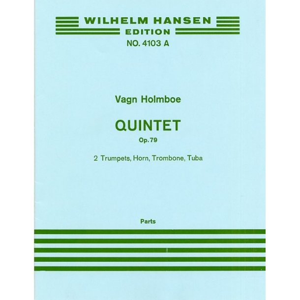 Vagn Holmboe: Brass Quintet Op.79 (Score)