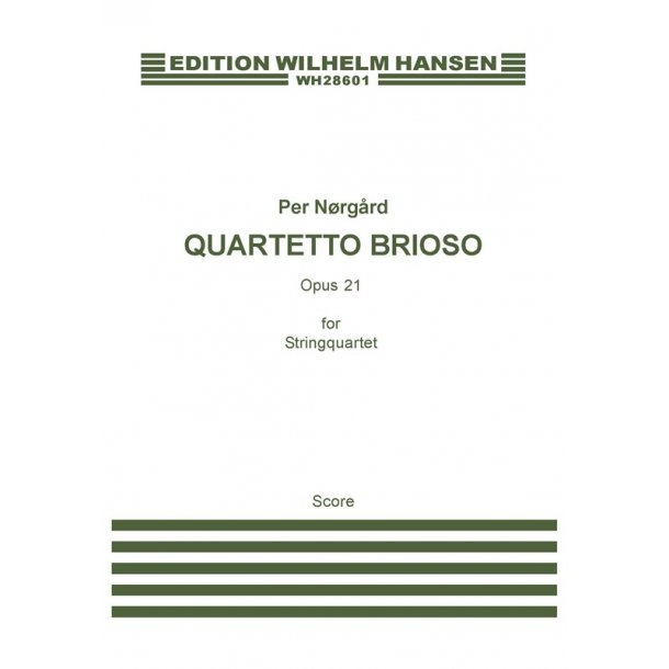 Per Nrgrd: 'Quartetto Brioso' String Quartet No.2 (Study Score)