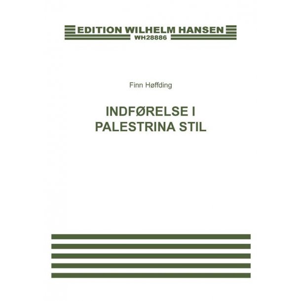 Finn Hffding: Indforelse I Palestrina Stil