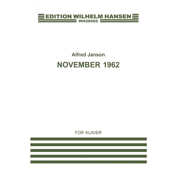Alfred Janson: November 1962