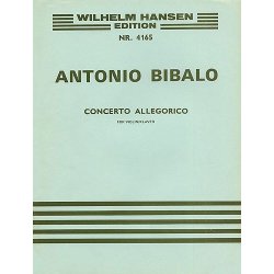 Antonio Bibalo: Concerto Allegorico (Violin/Piano)