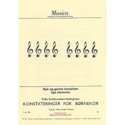 Pelle Gudmundsen-Holmgreen: Konstateringer For Bornekor