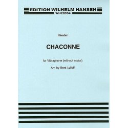 G.F. Handel: Chaconne For Vibraphone (Without Motor) Arr. Bent Lylloff
