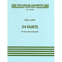 Bent Lylloff: 24 Duets For Percussion