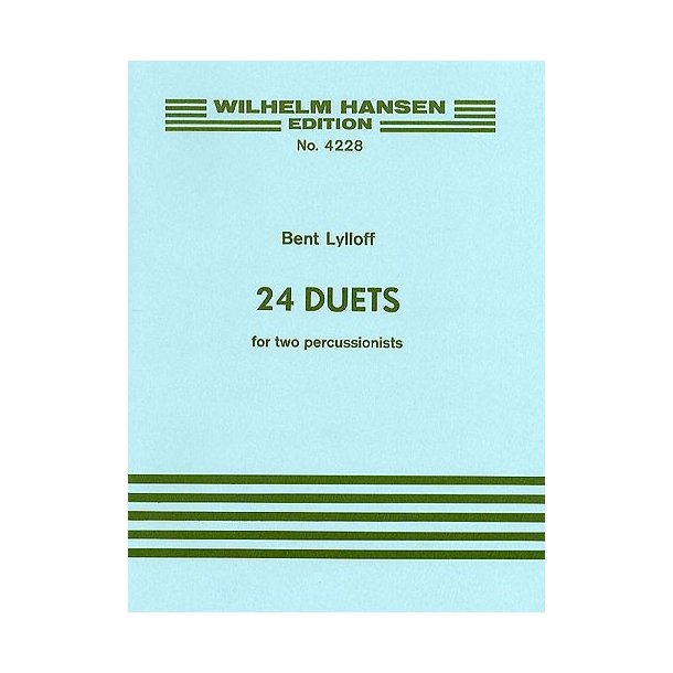 Bent Lylloff: 24 Duets For Percussion