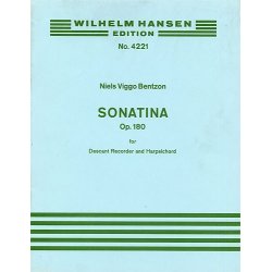 Niels Viggo Bentzon: Sonatina For Descant Recorder And Harpsichord Op.180