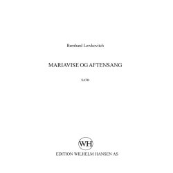Mariavise Og Aftensang   Bk443