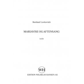 Mariavise Og Aftensang   Bk443