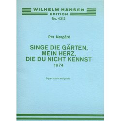 Per Nrgrd: Singe Die Garten Mein Hertz (Vocal Score)