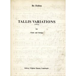 Bo Holten: Tallis Variations (Score)