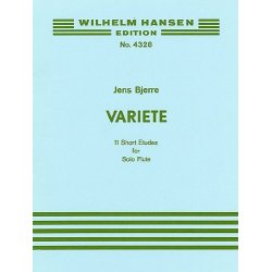 Jens Bjerre: Variete Eleven Short Etudes For Flute Solo