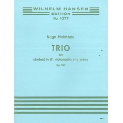 Holmboe Trio Op.137 Clt/Vlc/Pf Pts