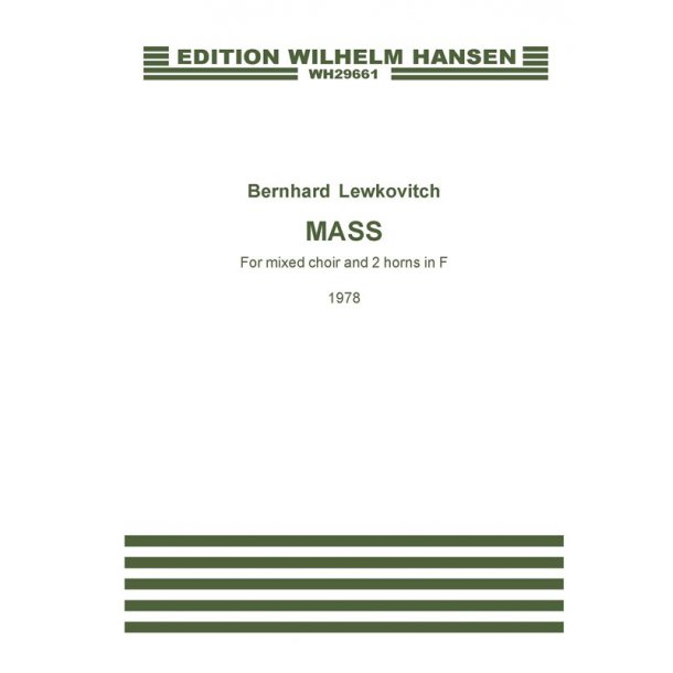 Bernhard Lewkovitch: Messe (Mass) 1978 (Score)