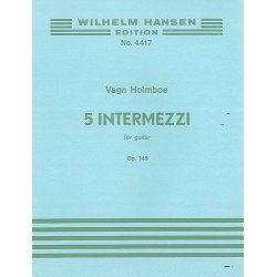 Holmboe 5 Intermezzi Op.149 Guitar