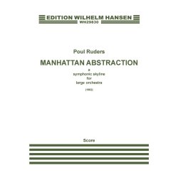 Poul Ruders: Manhattan Abstraction (Score)