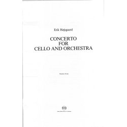 Hojsgaard Cello Concerto Cello And Orchestra Full Score