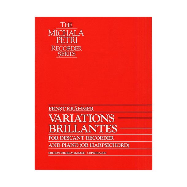 Ernst Krahmer: Variations Brillantes