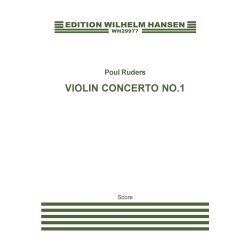 RUDERS POUL VIOLIN CONCERTO NO1 VIOLIN & ORCHESTRA SCORE