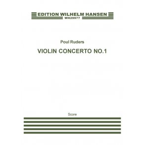 RUDERS POUL VIOLIN CONCERTO NO1 VIOLIN & ORCHESTRA SCORE