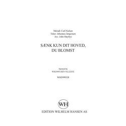 CARL NIELSEN SNK KUN DIT HOVED, DU BLOMST