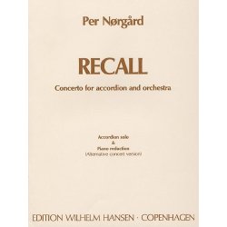 Per Nrgrd: 'Recall' Concerto For Accordion And Orchestra (Accordion/Piano)