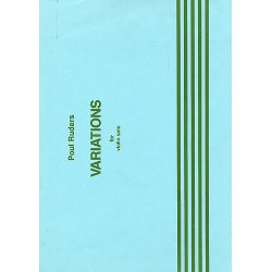 Poul Ruders: Variations For Violin Solo