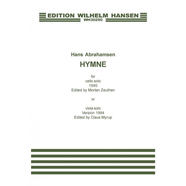 Hans Abrahamsen: Hymne (Viola or Cello)