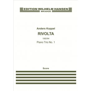 Koppel Rivolta Piano Trio No.1 Vln/Vlc/Pf Sc/Pts
