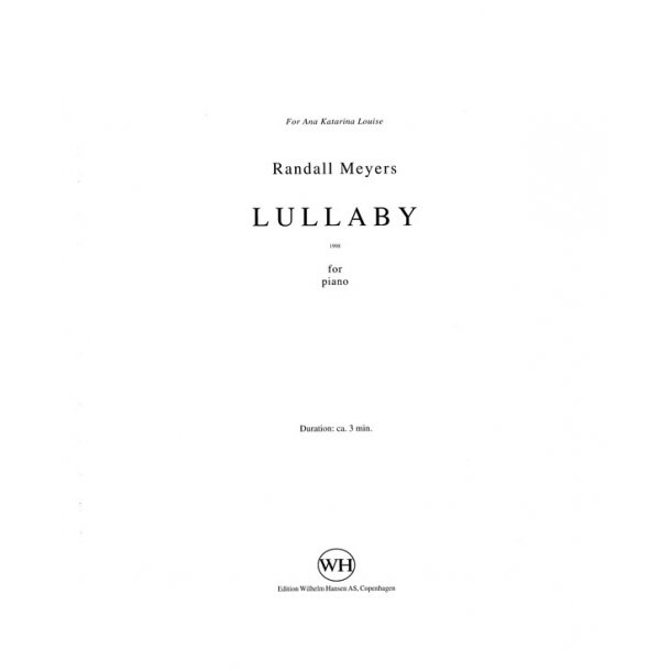 Randall Meyers: Lullaby
