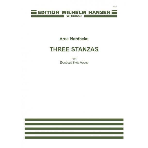 Nordheim Three Stanzas (Solo double bass)