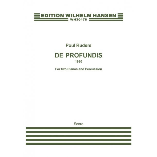 Poul Ruders: De Profundis (Score And Parts)