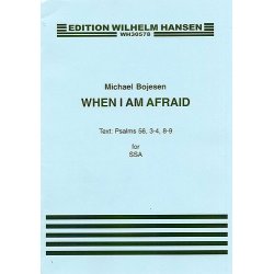Michael Bojesen: When I Am Afraid