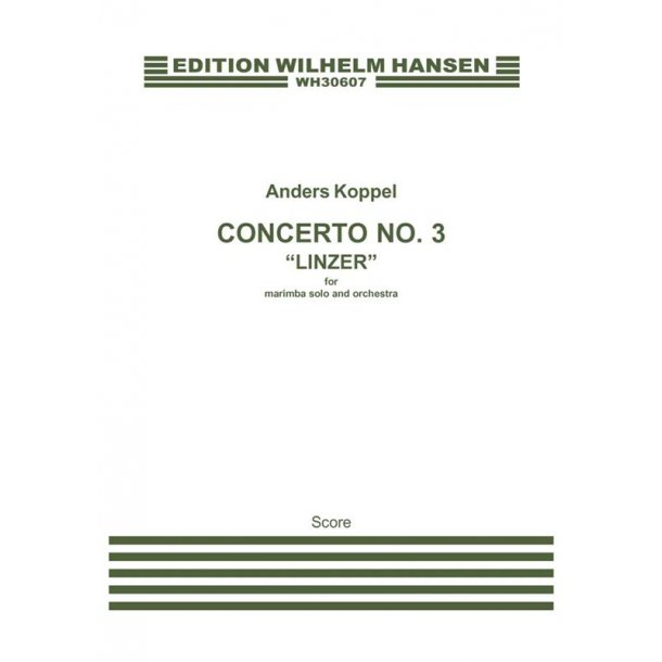 Anders Koppel: Concerto No.3 - Linzer (Score)