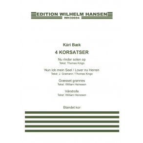 Kri Bk: 4 Korsatser (SATB)