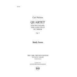 Carl Nielsen: String Quartet Op.5 In F Minor (Study Score)