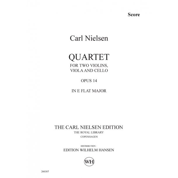 Carl Nielsen: String Quartet Op.14 In E Flat (Study Score)