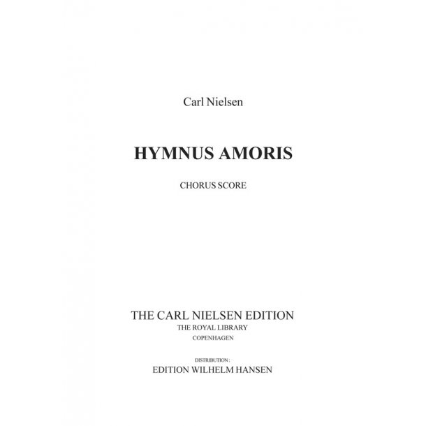 Carl Nielsen: Hymnus Amoris Op.12 (Chorus Score)