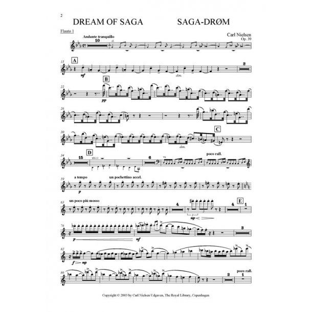 Carl Nielsen: Saga Dream Op.39 (Parts)
