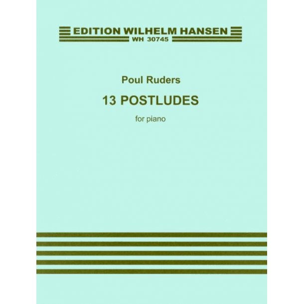 Poul Ruders: 13 Postludes For Piano