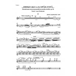 Jouni Kaipainen: ?OHIKULKUA JA EPILYST? (Parts)