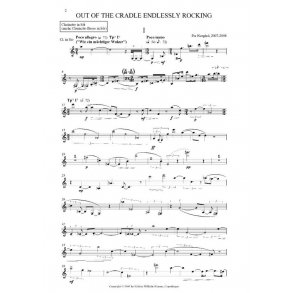 NORGARD PER OUT OF THE CRADLE ENDLESSLY ROCKING CHAMBER ENSEMBLE PARTS