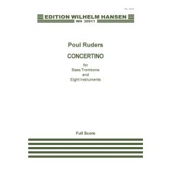 RUDERS POUL CONCERTINO BASS TROMBONE & ENSEMBLE SCORE